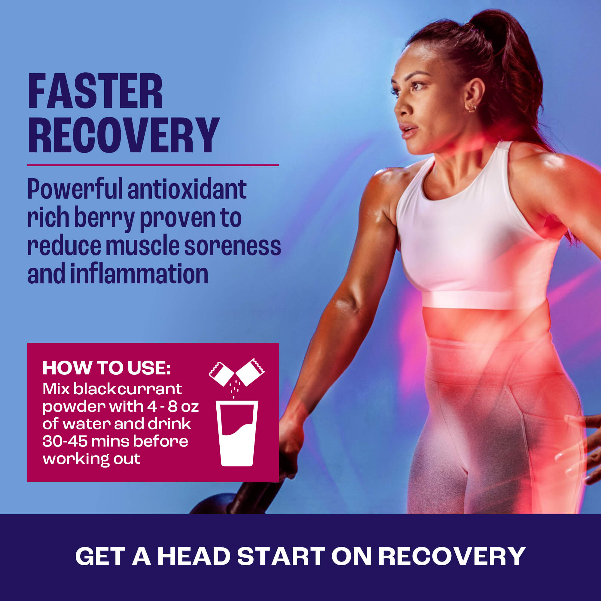 Black currant berries help with faster recovery