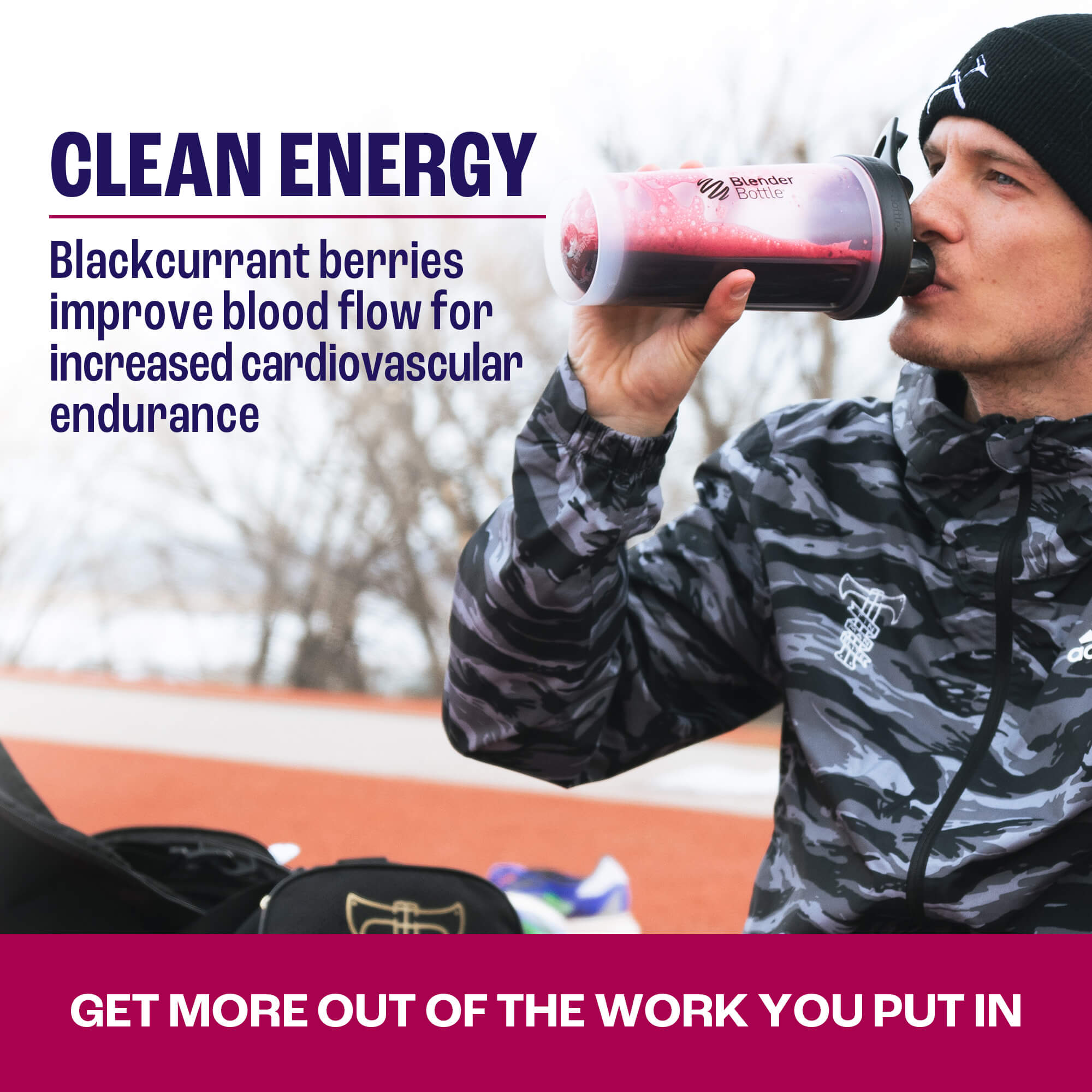 Blackcurrant berries give you pure cardio energy
