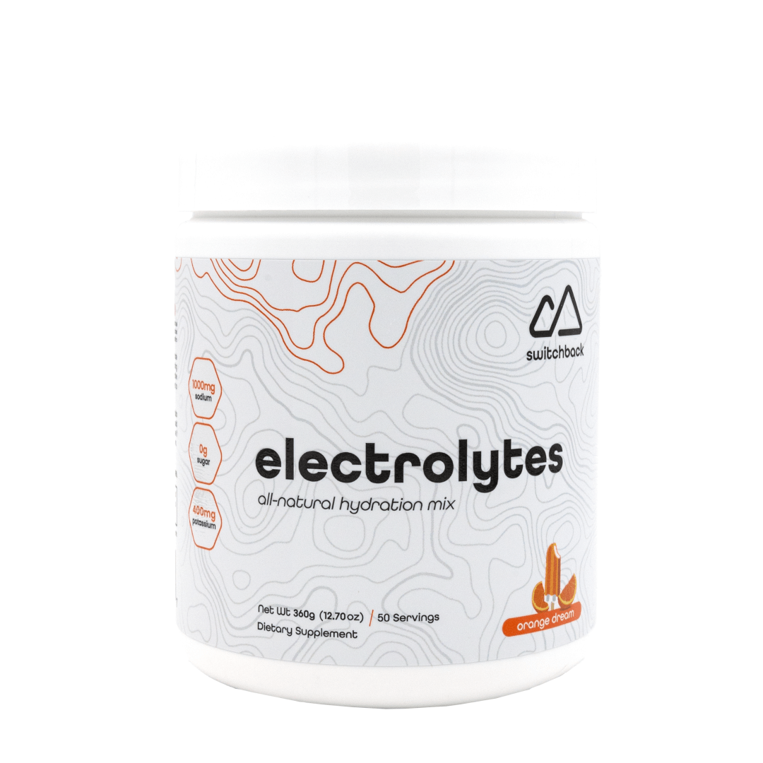 Switchback Electrolytes - Orange Flavour - high sodium, natural hydration mix